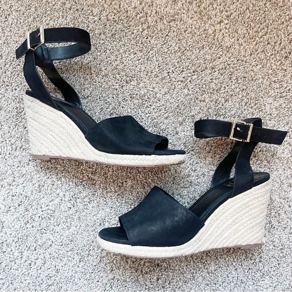 Vince Camuto Shoes - Vince Camuto black suede wedge heels size 8.5